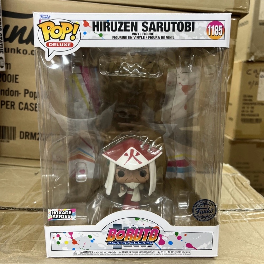 Funko Pop! Deluxe Hiruzen Sarutobi Figure - Red and White